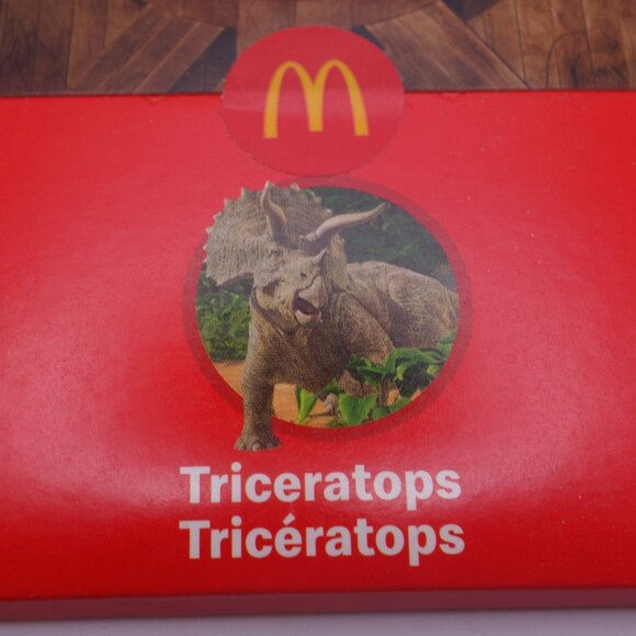 McDonald's 2022 Jurassic World Triceratops Toy Never Opened - Picture 2 of 13